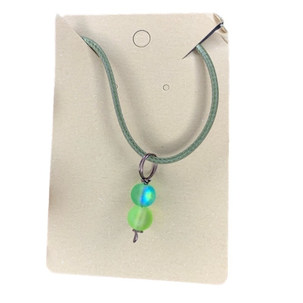 Green handmade necklace